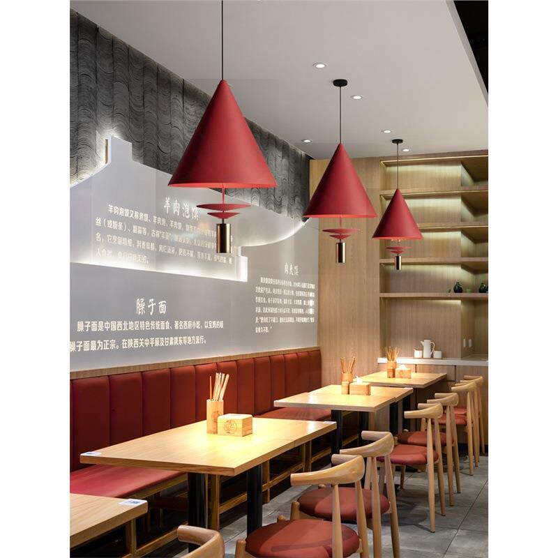 设计师款现代创意风吧台床头吊灯咖啡奶茶餐厅火锅店斗笠吊灯