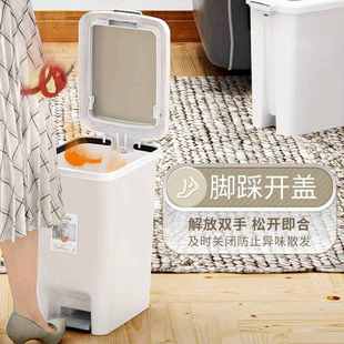 垃圾桶家用大容量带盖卫生间厕所客厅厨房卧室轻奢纸篓脚踩脚涛森
