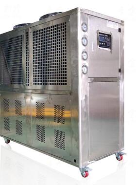 不锈钢外壳风冷式冷水机8HP蒸发器水箱管路全304材质工厂直营