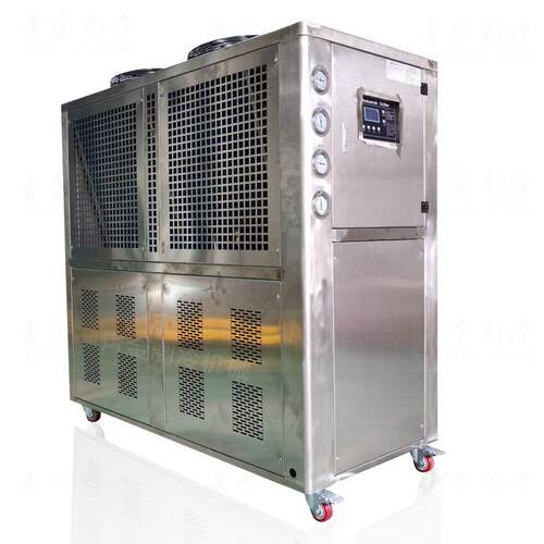 不锈钢外壳风冷式冷水机8HP蒸发器水箱管路全304材质工厂直营