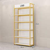 带可调置货架物多层架商用背板陈列柜便利店落地零食架超市节展示