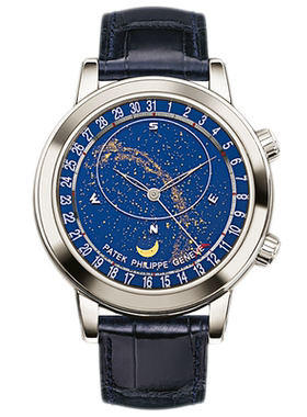 [9.8新]百达翡丽超级复杂功能时计950铂金自动机械手表男6102P