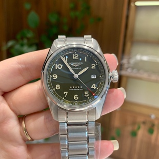 盒证[9.8新]浪琴先行者系列精钢自动机械表40MM男表L3.810.4.03.6