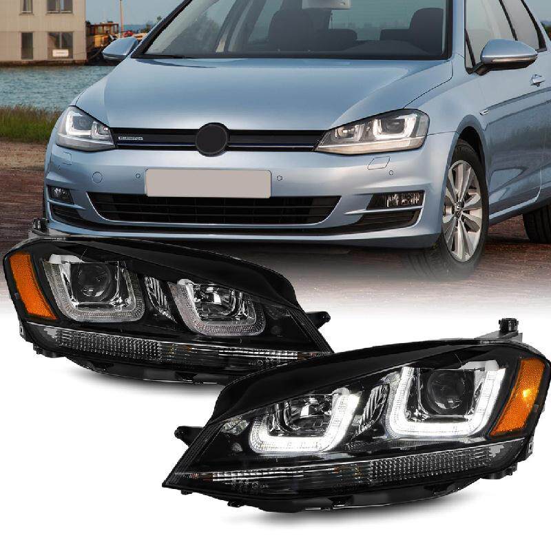 适用于大众高尔夫7MK7 2015-2019前保险杠雾灯带卤素灯泡