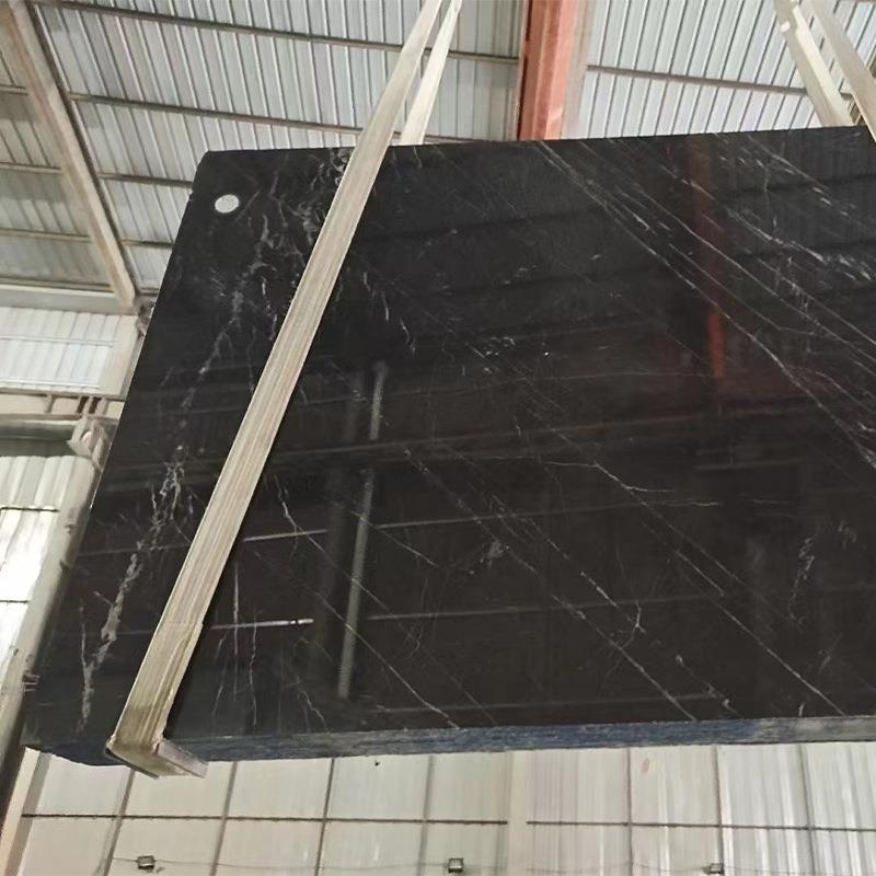 金镶玉大理石天然黑色大理石板台面楼梯踏步板地面墙壁家具石材