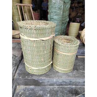 竹编篱笆栅隔离拦围墙网吉圈围围篾竹围栏栅栏席围围挡达养鸡围