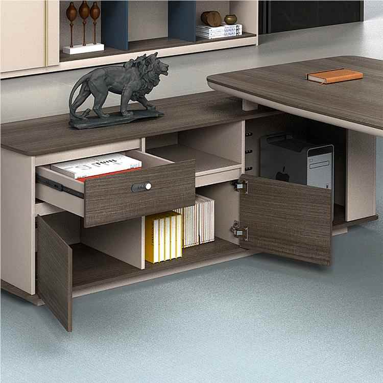 办公大家具板桌轻大气办奢T-2017班公桌椅组合简约现代经理总老裁