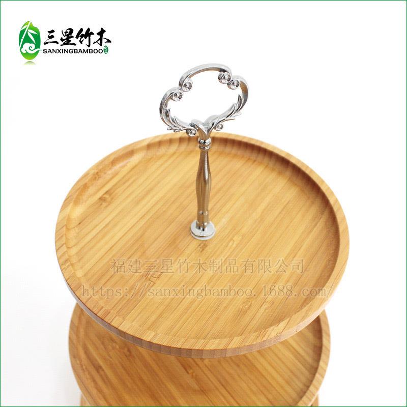 楠竹制多层水盘木下午茶KPM心架竹酒店干果盘竹果蛋糕面包示点架