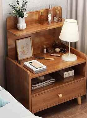 床头柜卧室家用加宽床边小柜子带抽屉收纳柜出租屋卧室简易储物柜