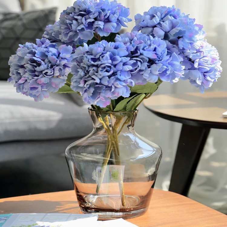 电炉半透明玻璃色料水培花瓶时尚家庭软装装饰花器玻璃摆件