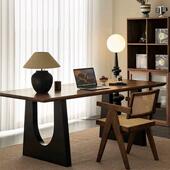 简约全实木书桌客厅超长沙发后长条桌家用学习桌靠墙书桌长工作台