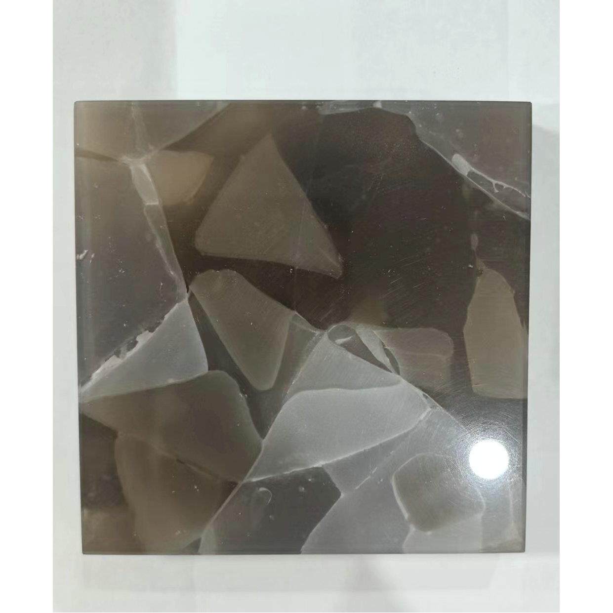 彩色玉石玻璃加工原片磨边彩色装饰玻璃砖艺术玻璃 原片玻璃加工