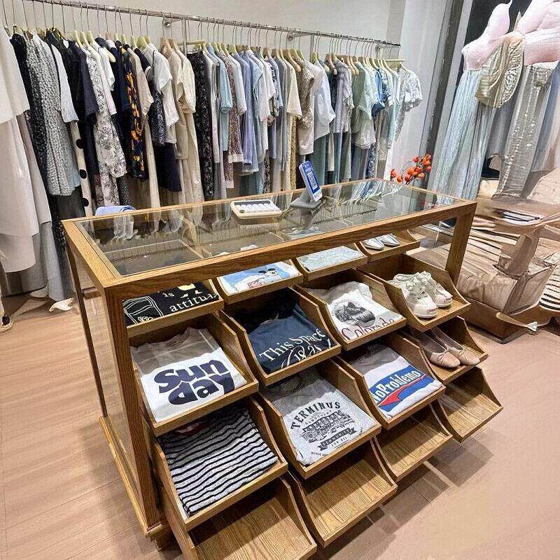 服装店中岛展示柜女装店中岛台流水台陈列展示台童装店鞋柜中岛柜