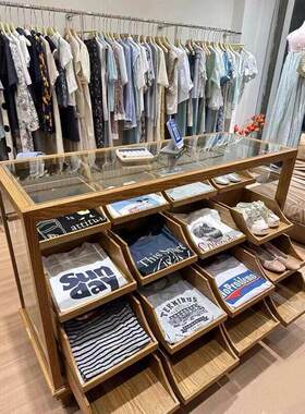 服装店中岛展示柜女装店中岛台流水台陈列展示台童装店鞋柜中岛柜