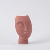 设 饰人脸计软艺术花瓶花插创意批发抽象装 简约现代欧式 摆件陶瓷装