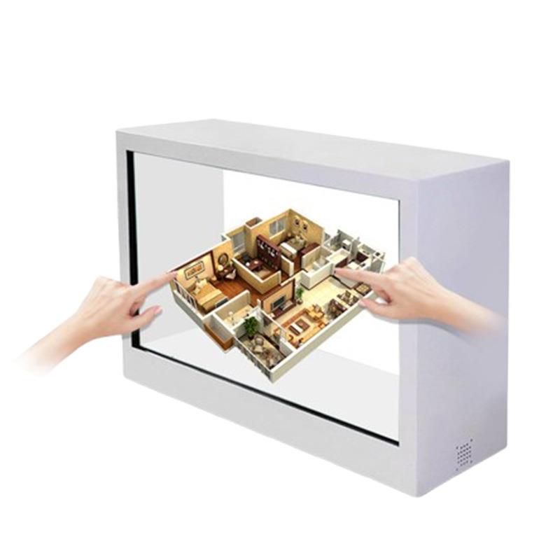 透明屏液晶展示柜产品3d透明屏互动展示柜液晶触摸透明屏展示柜