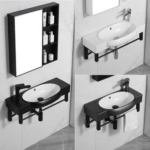 挂墙式洗手盆小户型迷你洗漱台卫生间壁挂面盆悬空小尺寸支架脸池