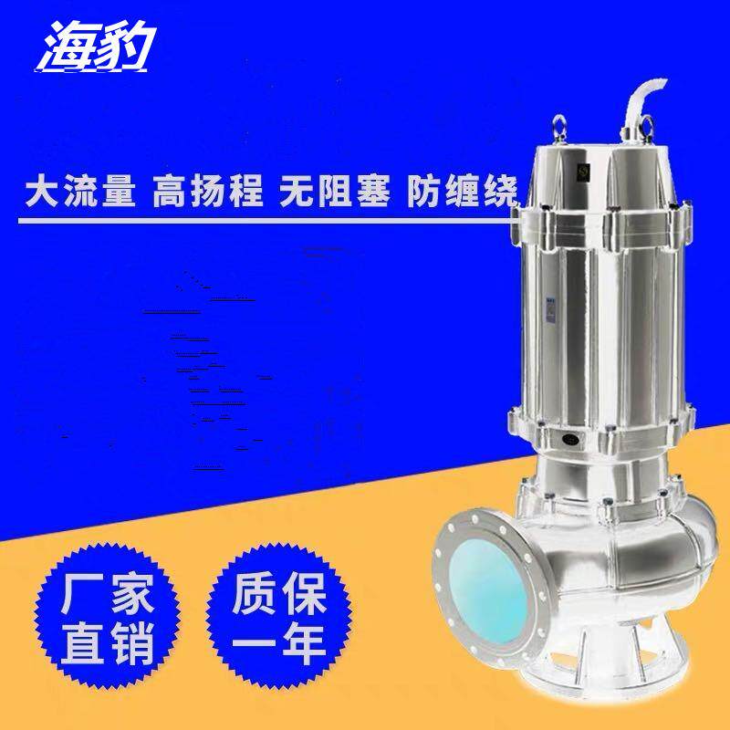 厂家供应QW型污水泵移动式潜水排污泵不锈钢污水潜水泵