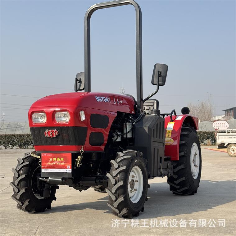 东方红低矮型可原地掉头四轮拖拉机 大棚温室用704小型农用柴油车