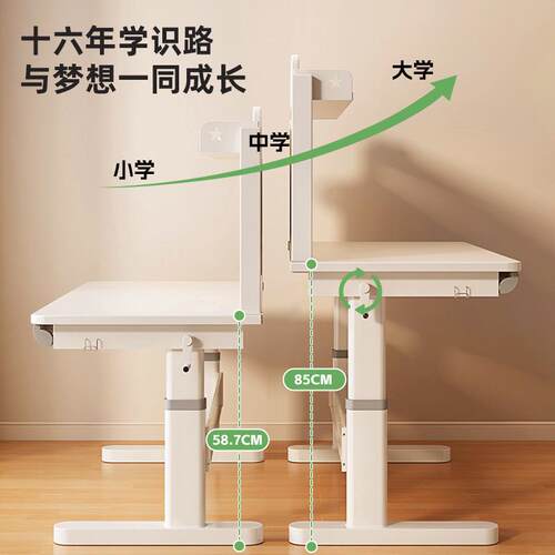 儿童学XXZ-8868桌可写升降简调节书桌小学生家习用字作业桌子易课