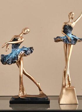 现代轻奢工艺礼品摆饰芭蕾舞者装饰摆饰玄关客厅电视柜酒柜家乔迁
