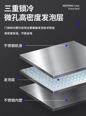 鑫沃嘉商用冷藏工作台冰柜奶茶水吧台冷柜饮料厨房卧式冰箱操作台