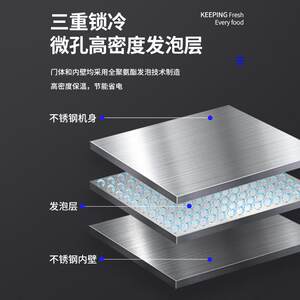 鑫沃嘉商用冷藏工作台冰柜奶茶水吧台冷柜饮料厨房卧式冰箱操作台