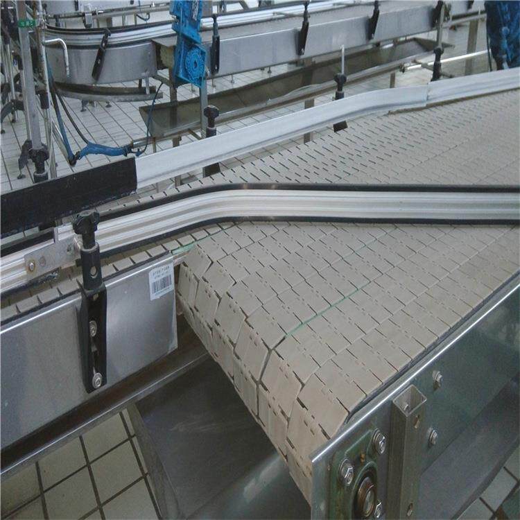 厂家直供平顶链输送线 POM聚甲醛输送机转弯机食品链板环形传送带