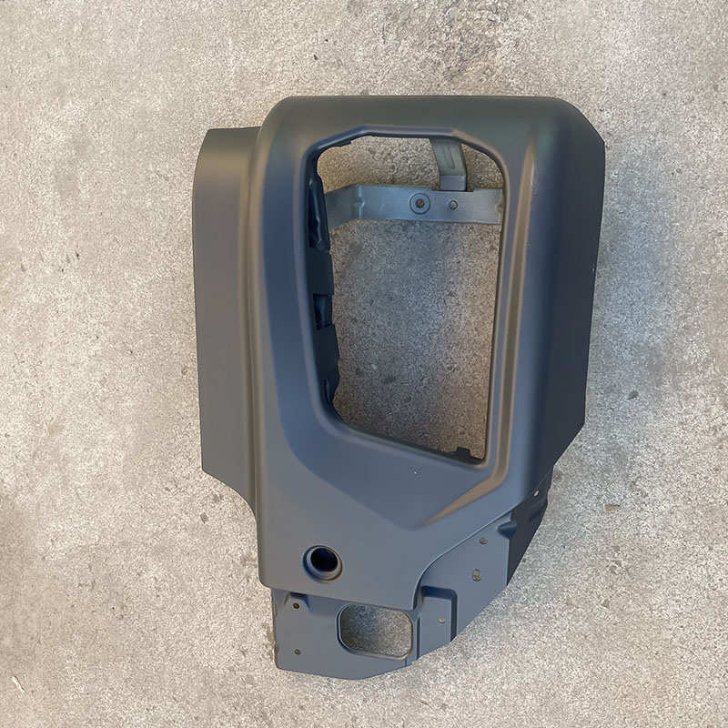 适用陕汽德龙X3000大灯框自卸车分体式铁保险杠左右段大灯保护罩