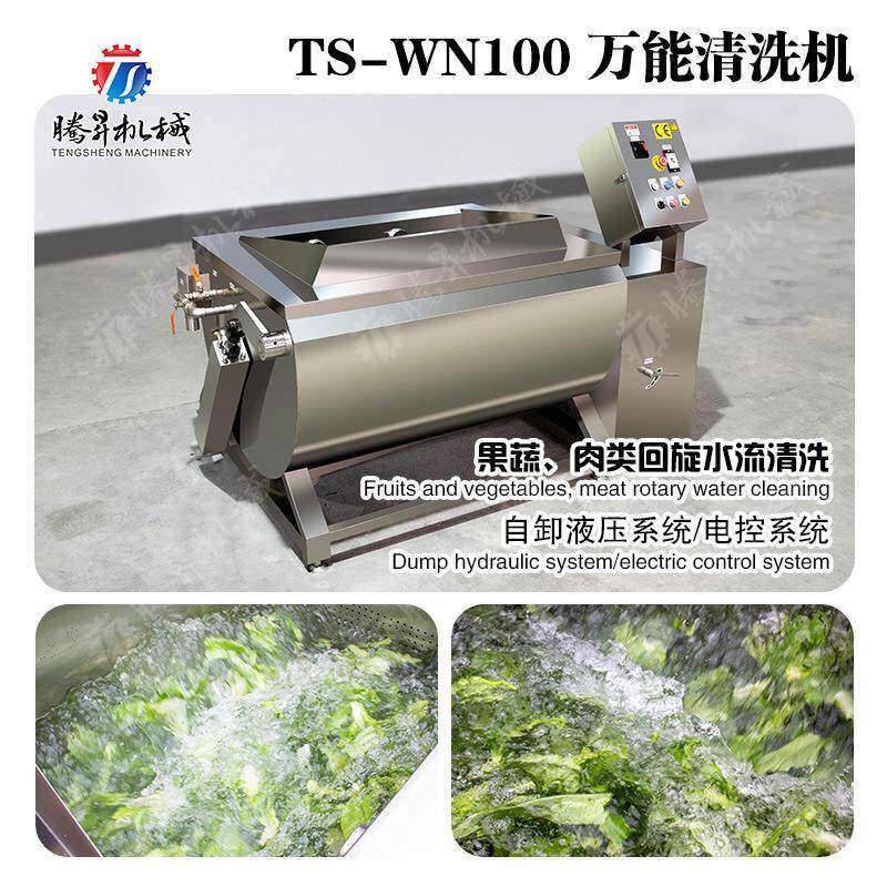万能洗菜洗肉机商用容量大翻转清洗机多功能单槽