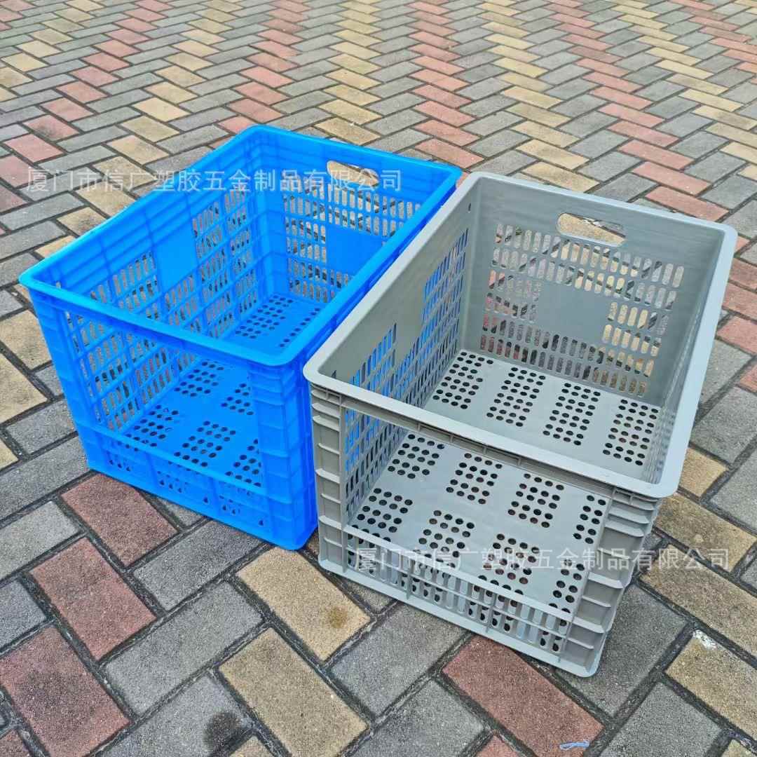 衣服货架分类周转筐加厚开口箩筐塑胶开口电商分拣框架塑料货架