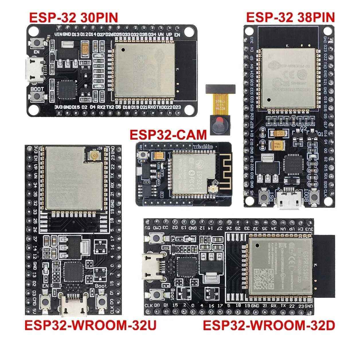 ESP32开发板 无线WiFi+蓝牙 双核CPU物联网 ESP-32D/32U串口WIFI