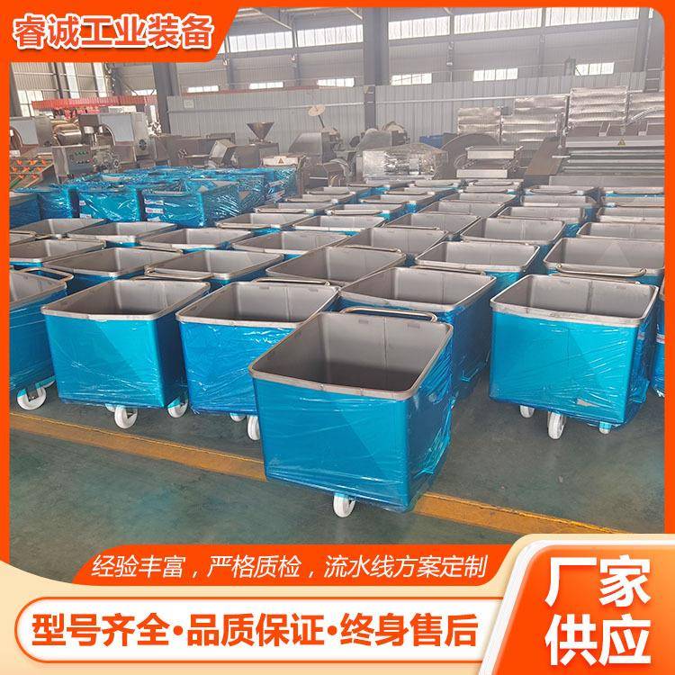 桶车不锈钢手推车饲料车肉食运料车调味品料斗车小料车可移动