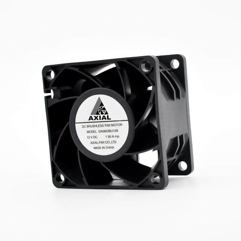 Axial12v24v6038直流防水散热风扇可替Nidec60x60x38mm双滚珠风扇