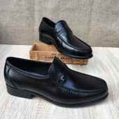 英伦时尚 高档经撤柜清仓典男头层牛皮商正务装 鞋 套脚休闲鞋 男皮鞋