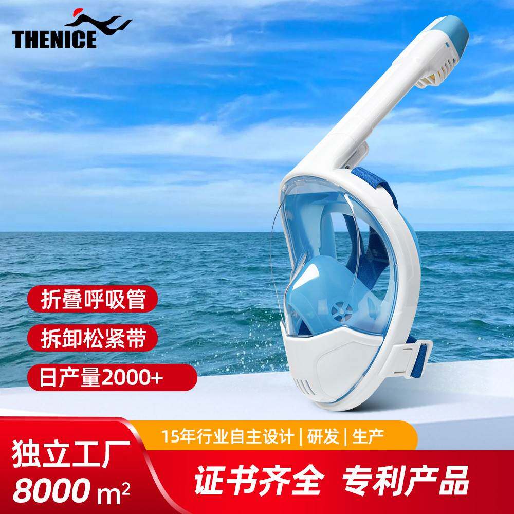 潜水面罩面具防水防雾2025新款全干式呼吸管成人游泳眼镜套装跨境