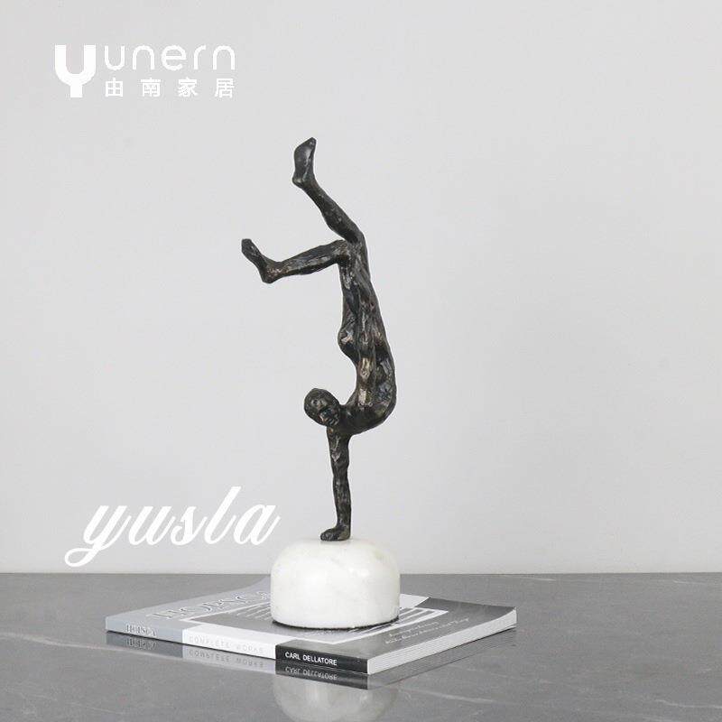 玄现别轻奢客厅电视柜样板间售楼RPI处酒店墅展厅关柜摆件软代装