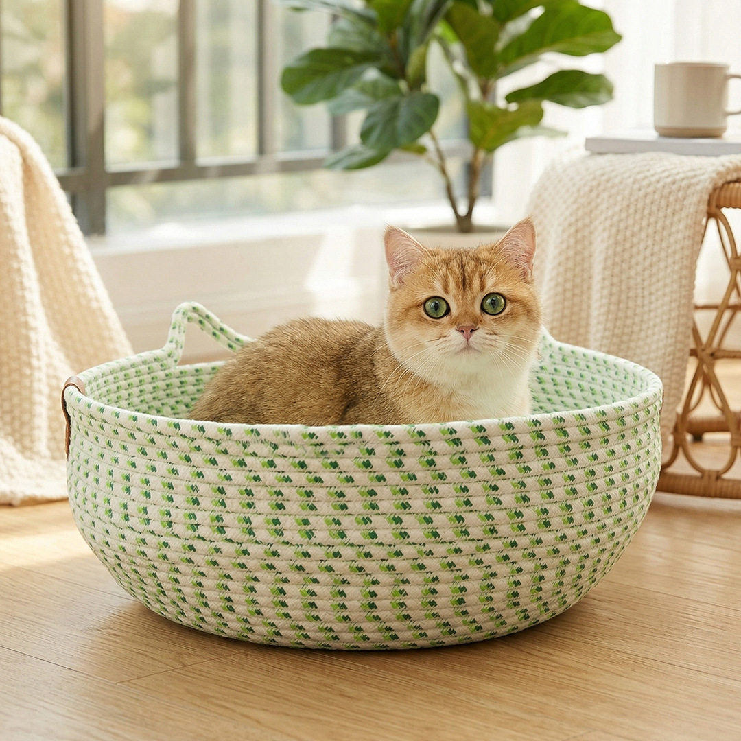 猫窝清凉四季通用藤编窝猫沙发