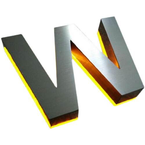 批发霓虹灯发光字招牌门头做不锈钢亚克力led广告牌无边背发灯箱8