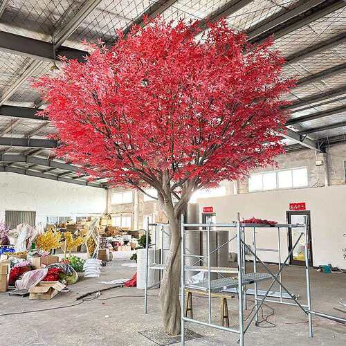 传奇景观仿真红枫树大型假树室内植物装饰商场酒店绿植落地造景