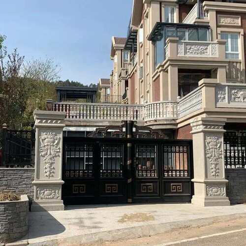 祠堂门套石材大门别墅门套窗台制作大门柱子雕花门槛石罗马柱
