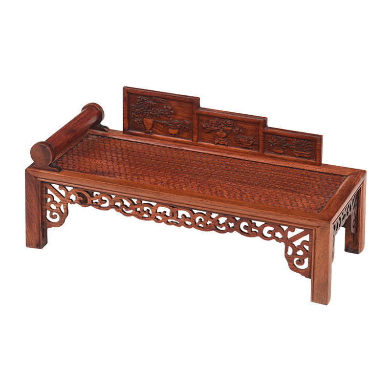 红木雕刻仿明清微型家具橱柜床椅子微缩摆件居家装饰可私人