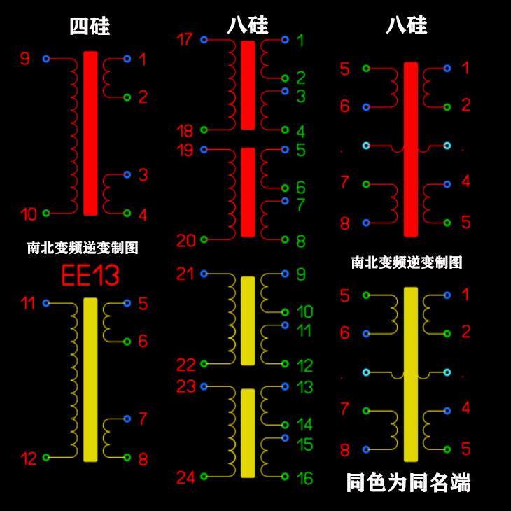 单硅双硅四硅七硅八硅逆变器后级带电吸两用可发电机硅后级驱动板