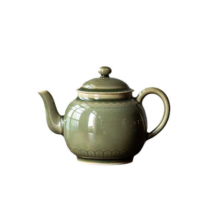 越窑青瓷泡茶壶 家用中式球孔过滤 茶水分离个人单壶陶瓷功夫茶具,餐饮具,茶壶,淘宝优惠券,粉丝福利购,淘宝优惠卷