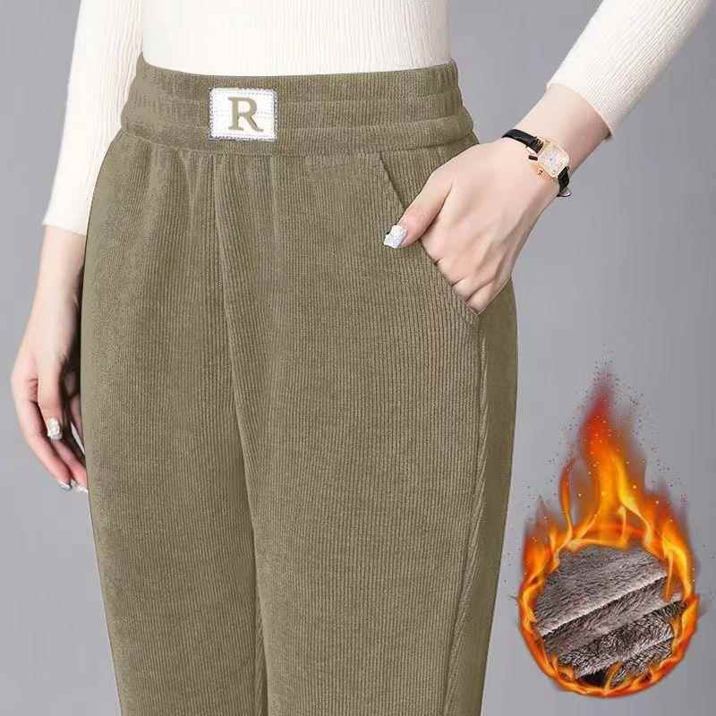 Arctic Fleece Harem Pants Plus Velvet Thickened Womens High