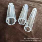 有机玻璃灯饰管筒亚克透明高空心装 饰pmma梅花38mm力直径管