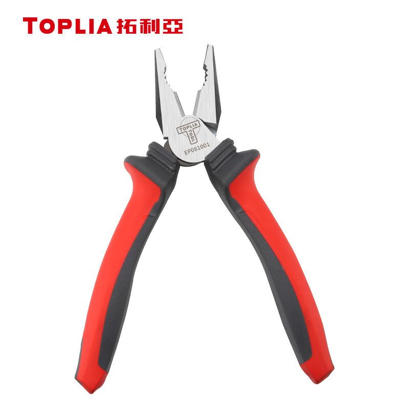 拓利（TOP亚LI德式专业钢）丝钳6英寸虎A钳子平口钳家用无品牌/多