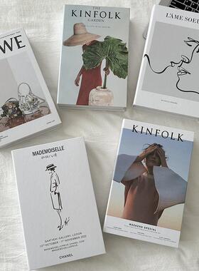 现代假书摆件北欧轻奢彷真书客厅家居店铺装饰品拍照道具书套盒子