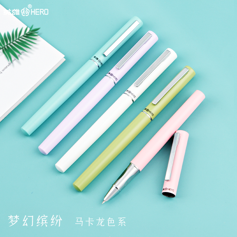 HERO/英雄钢笔E603三年级小学生专用暗尖0.38墨囊式练字EF细尖男