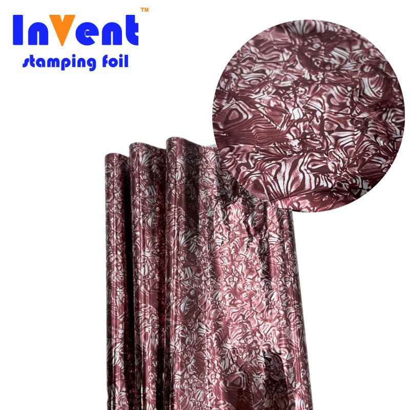 12u75CM红小花布料烫金纸花膜服装纺织水洗丝印烫金浆膜印箔